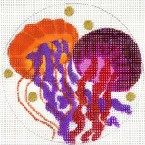 Needlepoint Handpainted Melissa Prince Jellies 4"