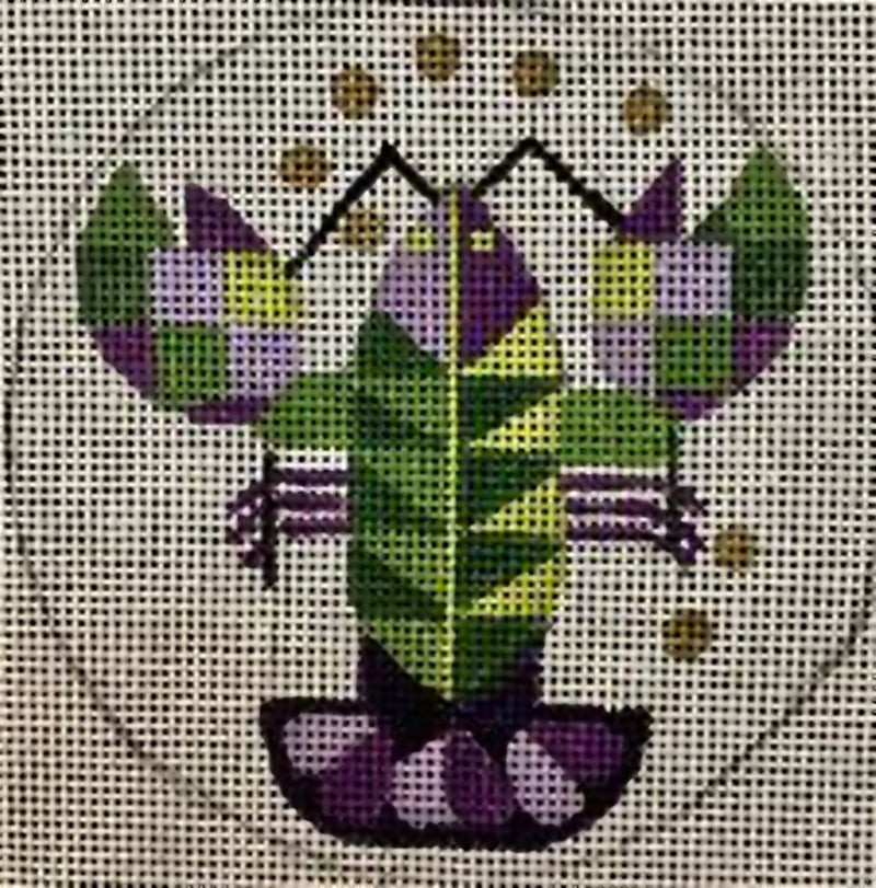 Needlepoint Handpainted Melissa Prince Lobster 4"