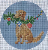 Needlepoint Handpainted Tina Griffin Louie's Gift 4"