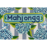 Needlepoint Handpainted Alice Peterson Mah Jongg and Hydrangeas 12x8