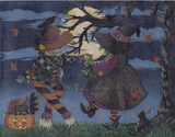 Needlepoint Handpainted Ashley Dillon Davis Moonlit Dance