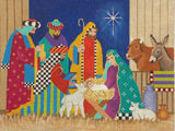 Needlepoint Handpainted Amanda Lawford Christmas Nativity 9x12