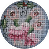 Needlepoint Handpainted Rebecca Wood Nutcracker Flowers 4"