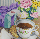 Needlepoint Handpainted Sandra Gilmore Oh Lovely 13x13