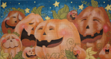 Needlepoint Handpainted Ashley Dillon Davis Pumpkin Patch Pals