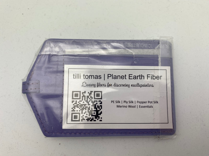 Planet Earth Fiber Luggage Tag ~ Choose Your Color