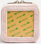 Needlepoint Rachel Barri Leather Jewelry Box 4" Self-Finishing