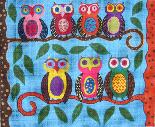Needlepoint Handpainted Maggie Co Roll Call 12x10