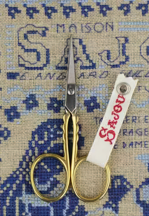 Sajou Embroidery Scissors Scallop Gilded 3.5"