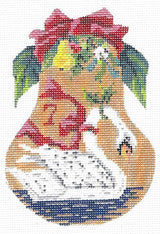 Needlepoint Handpainted Kelly Clark 12 Days of Christmas Pears Choose Canvas + Stitch Guides!!