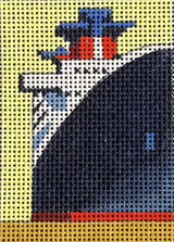 Needlepoint Handpainted Colors of Praise Luggage Insert Ship 3x2