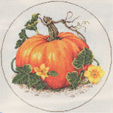 Needlepoint Handpainted Sandra Gilmore Squash Blossoms 9"