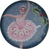 Needlepoint Handpainted Rebecca Wood Sugar Plum Fairy 4"