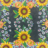 Needlepoint Handpainted Alice Peterson Sunflower Kaleidoscope 10x10