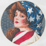 Needlepoint Handpainted Sandra Gilmore Sweet Liberty 8"