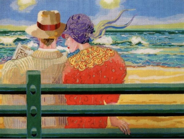 Needlepoint Handpainted PLD Designs The Newspaper 12x16