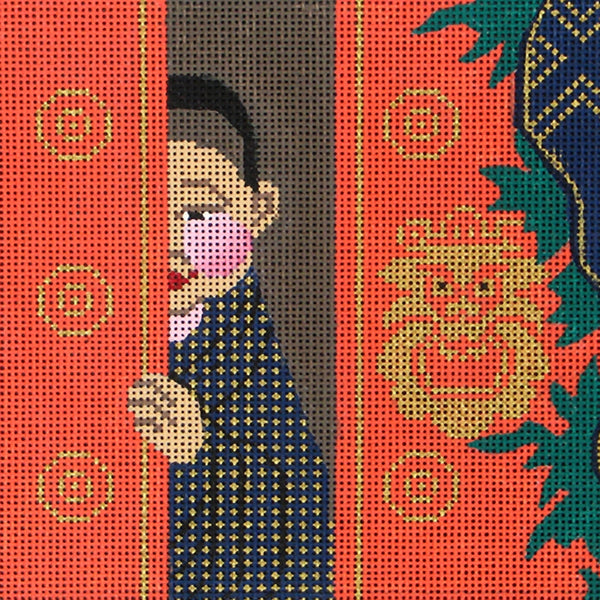 Needlepoint Handpainted Amanda Lawford Tibetan Prince 5x5