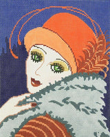 Needlepoint Handpainted Lee Vogue Vamp 8x10