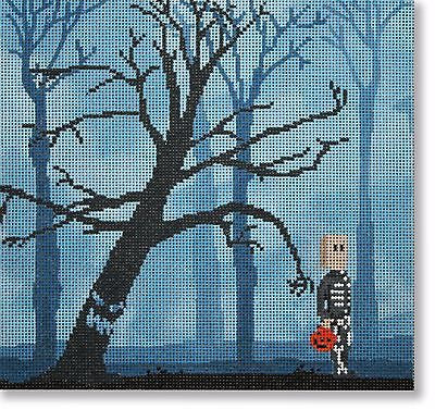 Needlepoint Handpainted Halloween CBK Gimme Your Candy