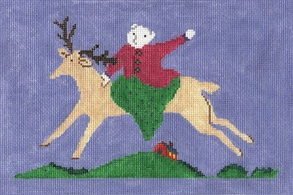 Needlepoint HandPainted Cooper Oaks Beverly Giddy Up 6x9