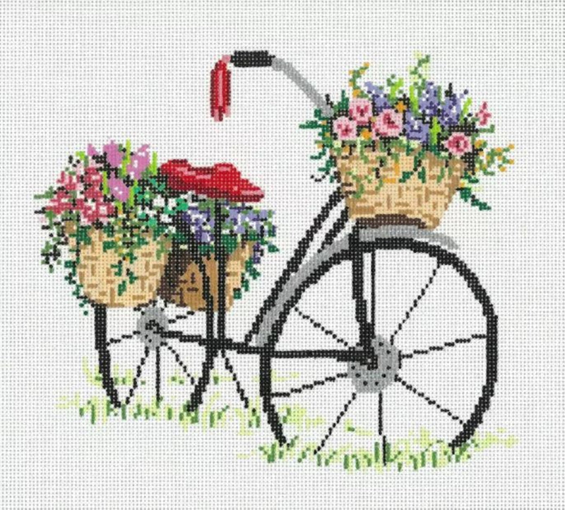 Needlepoint Handpainted Sandra Gilmore Delivery 8x8