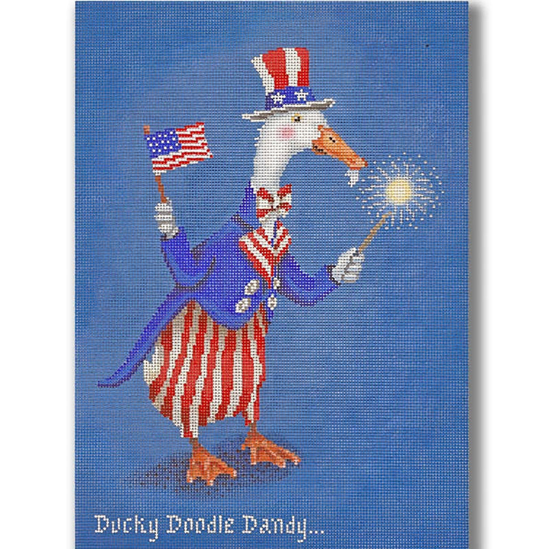 Needlepoint Handpainted CBK Ducky Doodle Dandy 8x11