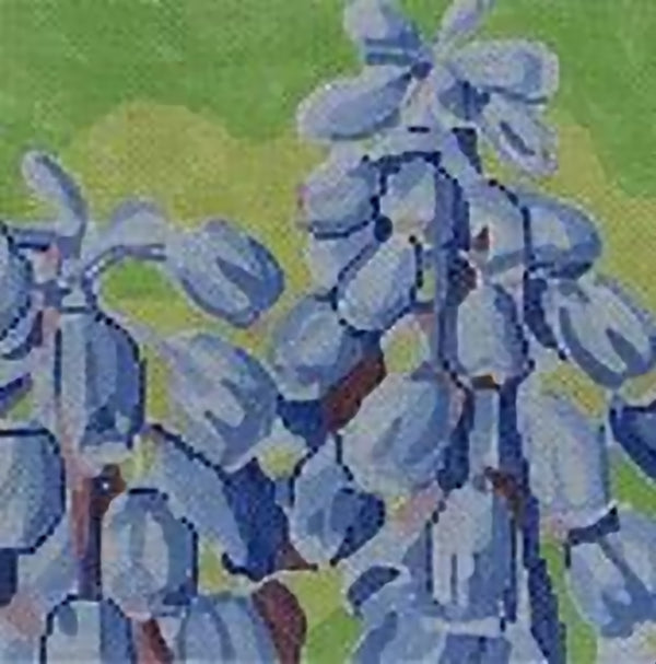 Needlepoint Handpainted Jean Smith Hyacinths 8x8