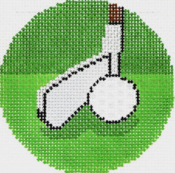 Needlepoint Handpainted Lee BJ Canvas Putter 3"