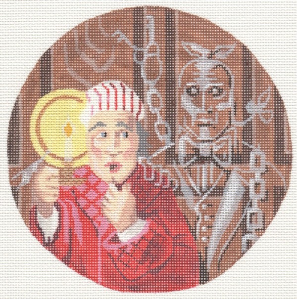 Needlepoint Handpainted Christmas Carol Scrooge Labors of Love 6"