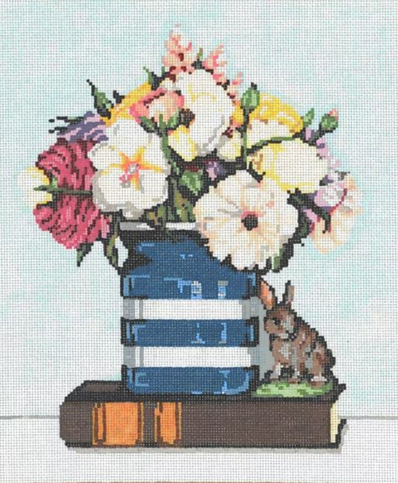 Needlepoint Handpainted Sandra Gilmore So Pretty 9x11