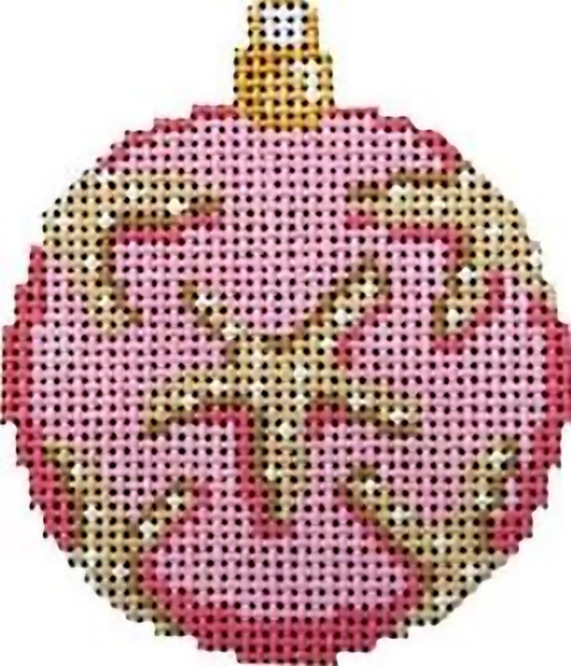 Needlepoint Handpainted Christmas Associated Talents Starfish Mini Ball 2x2