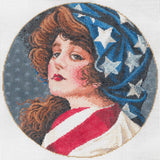 Needlepoint Handpainted Sandra Gilmore Sweet Liberty 8"