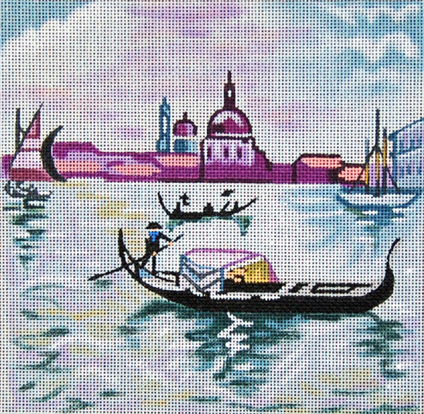 Needlepoint Handpainted Venice TRUBEY 7x7